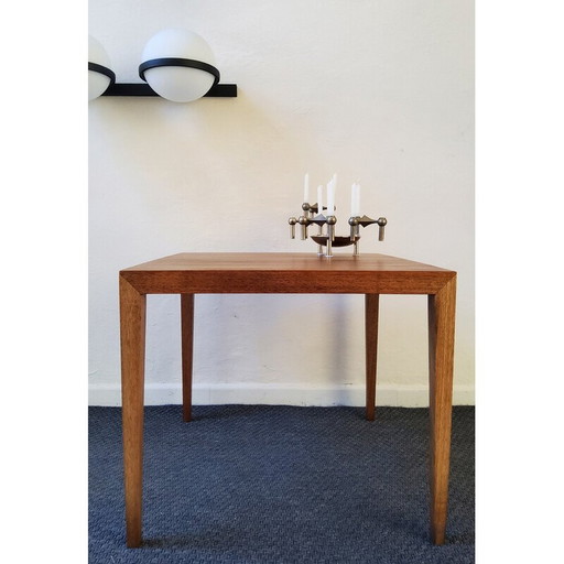 Table d'appoint vintage en teck par Severin Hansen pour Haslev Møbelfabrik, 1960