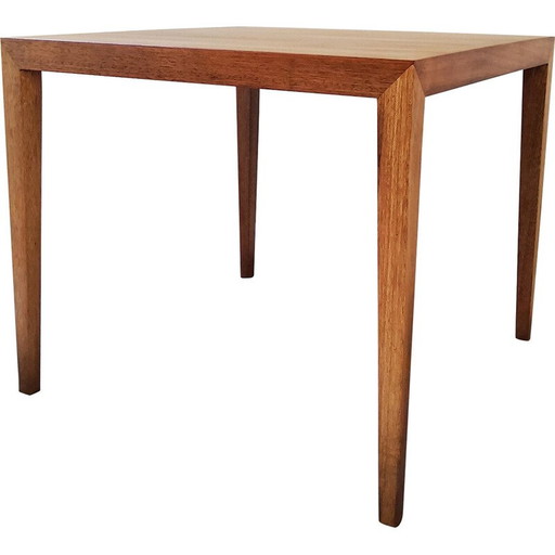Table d'appoint vintage en teck par Severin Hansen pour Haslev Møbelfabrik, 1960