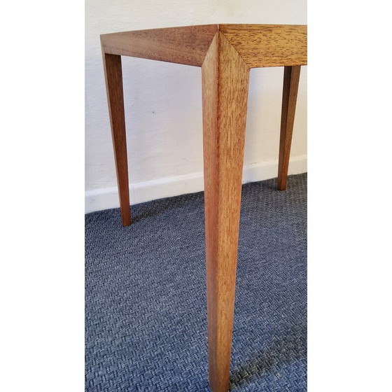Image 1 of Table d'appoint vintage en teck par Severin Hansen pour Haslev Møbelfabrik, 1960