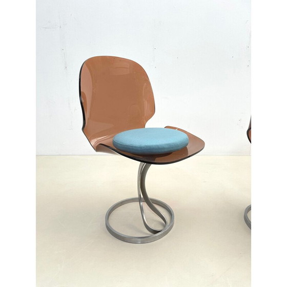 Image 1 of Paire de chaises vintage en plexiglas, 1970