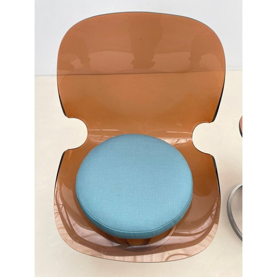 Image 1 of Paire de chaises vintage en plexiglas, 1970