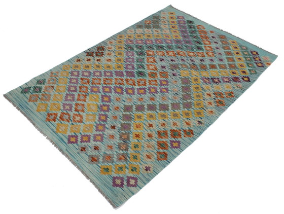 Image 1 of Original Old Style Kilim Afghan 151 X 104 Cm Top Condition