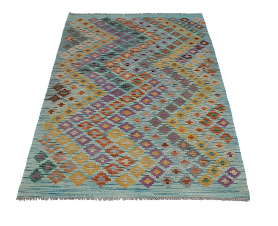 Image 1 of Original Old Style Kilim Afghan 151 X 104 Cm Top Condition