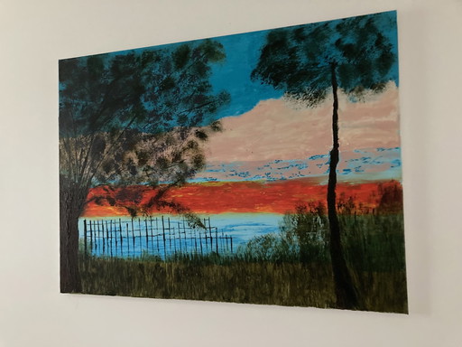 Eliane B Coucher De Soleil Sur Les Dunes