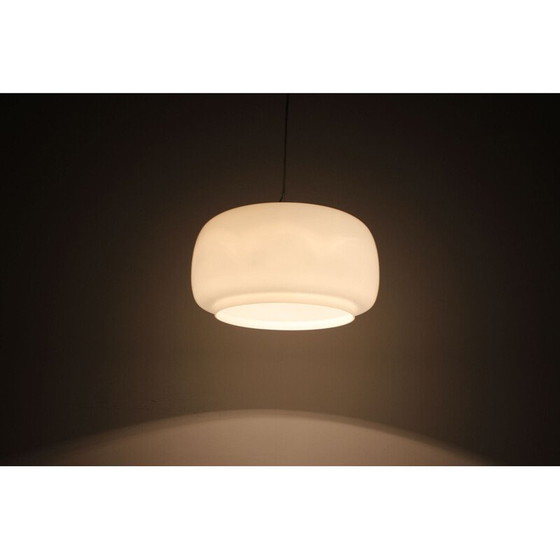 Image 1 of Lampe suspendue vintage en verre par Napako, Tchécoslovaquie 1960