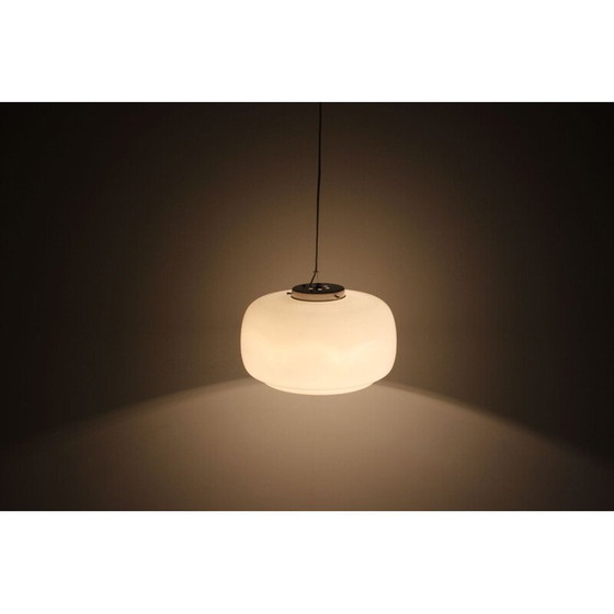 Image 1 of Lampe suspendue vintage en verre par Napako, Tchécoslovaquie 1960