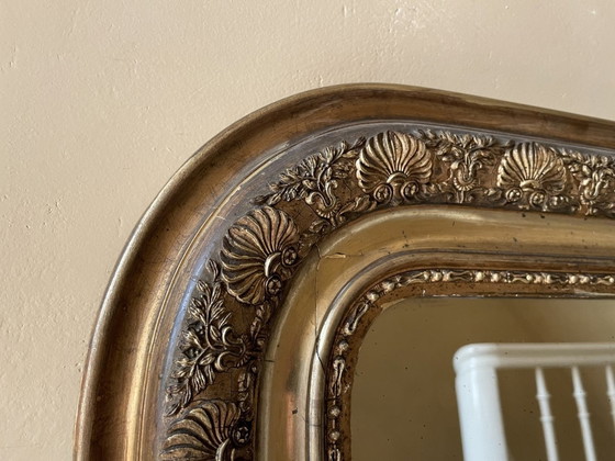 Image 1 of Magnifique miroir français Louis Philippe 104 cm.