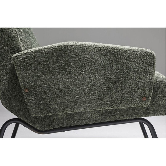 Image 1 of Paire de fauteuils vintage en tissu recyclé, années 1950