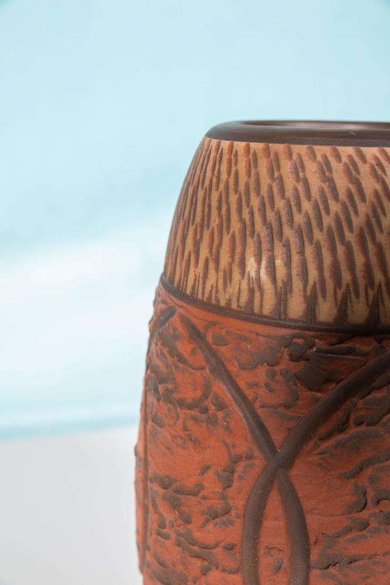 Image 1 of Vase vintage Wekara fait à la main 30/45