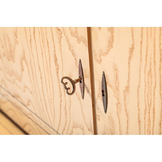 Image 1 of Buffet vintage en acajou et frêne avec meuble bar, France 1950