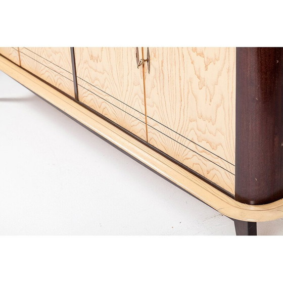 Image 1 of Buffet vintage en acajou et frêne avec meuble bar, France 1950