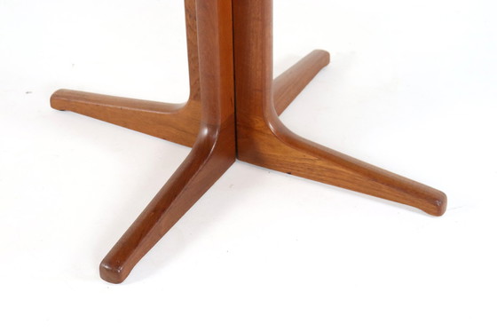 Image 1 of Glostrup Table de salle à manger ronde à rallonge 2X 'Kappendrup' Vintage