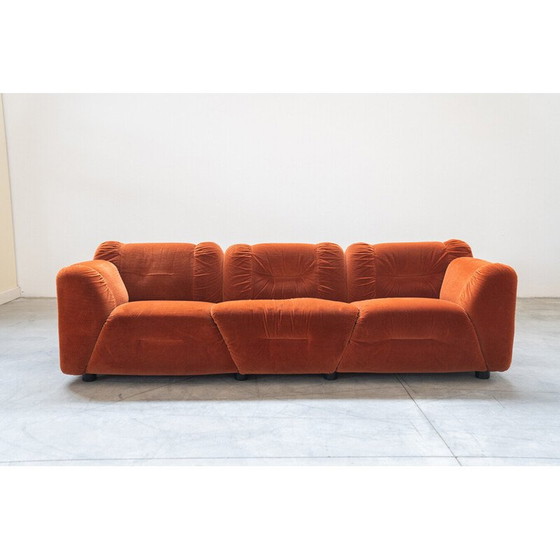 Image 1 of Ensemble de salon vintage en bois et plastique, Italie 1970