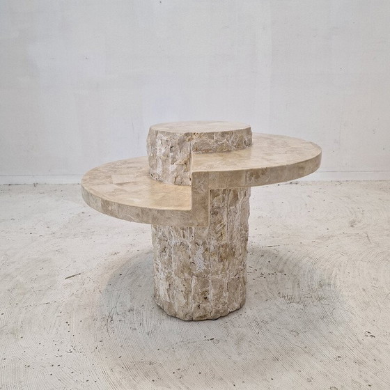Image 1 of Table basse vintage en pierre de Mactan par Magnussen Ponte, 1980