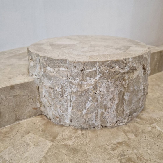 Image 1 of Table basse vintage en pierre de Mactan par Magnussen Ponte, 1980