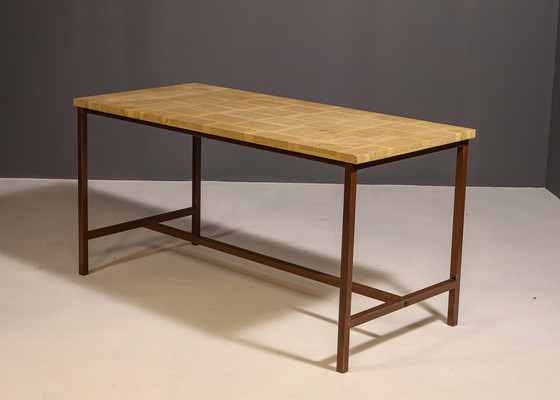 Image 1 of Table de cuisine industrielle vintage du bloc de l'Est, 1950S, Tchécoslovaquie