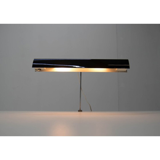 Image 1 of Lampe de table vintage en laque noire par Lidokov, 1960