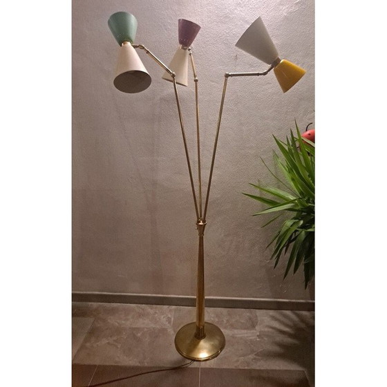 Image 1 of Lampadaire vintage par Oscar Torlasco pour Lumi, Italie