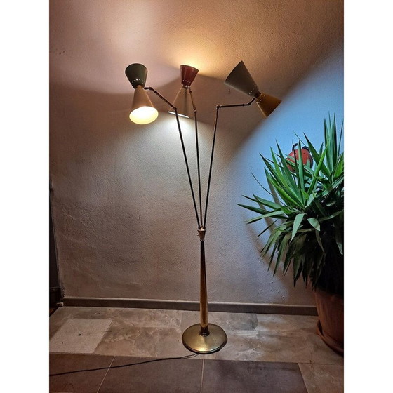 Image 1 of Lampadaire vintage par Oscar Torlasco pour Lumi, Italie