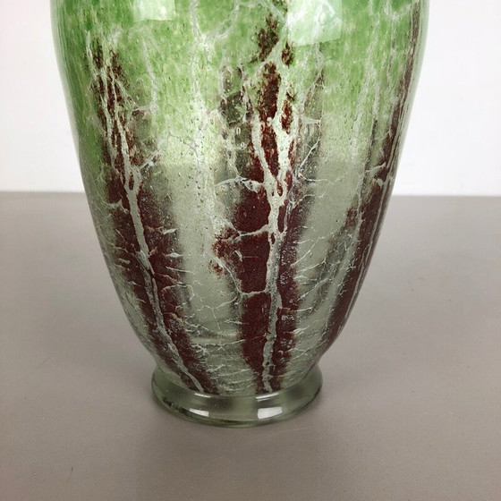 Image 1 of Vase en verre vintage par Karl Wiedmann pour WMF Ikora, années 1930