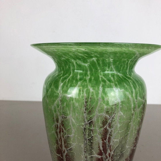 Image 1 of Vase en verre vintage par Karl Wiedmann pour WMF Ikora, années 1930