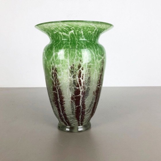 Image 1 of Vase en verre vintage par Karl Wiedmann pour WMF Ikora, années 1930