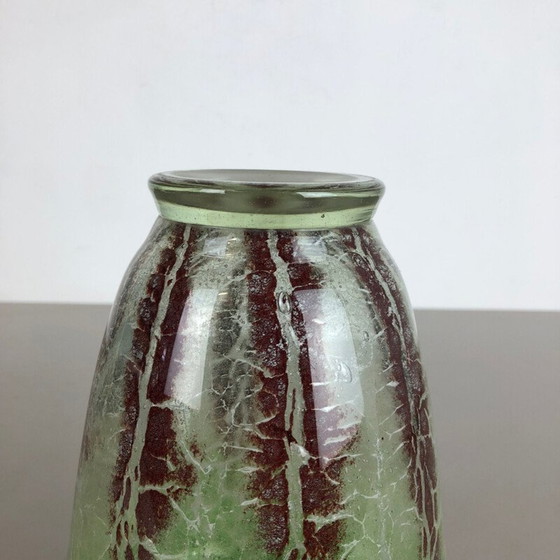 Image 1 of Vase en verre vintage par Karl Wiedmann pour WMF Ikora, années 1930