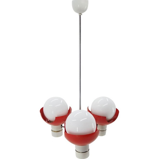 Lustre du milieu du siècle conçu par Josef Hurka pour Napako, années 1970 type 81339