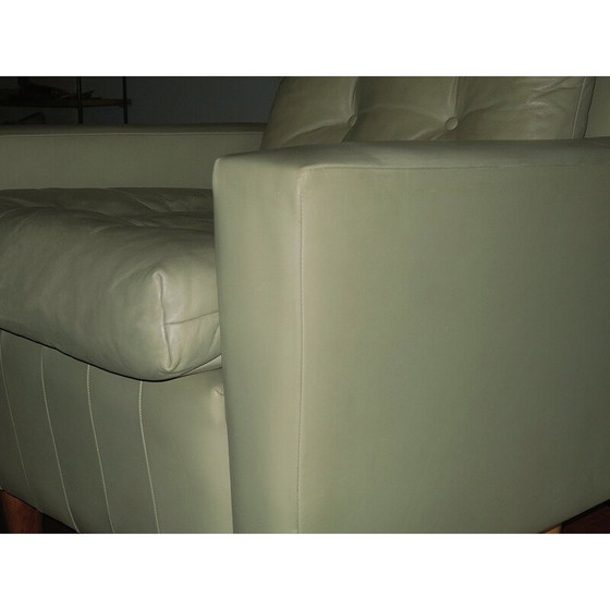 Image 1 of Fauteuils vintage modèle 25 en cuir pistache, 1950