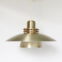 Vintage Belid Brass Bowl Lamp Swedish Design Suspension Lamp