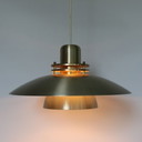 Vintage Belid Brass Bowl Lamp Swedish Design Suspension Lamp