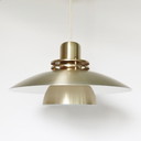 Vintage Belid Brass Bowl Lamp Swedish Design Suspension Lamp
