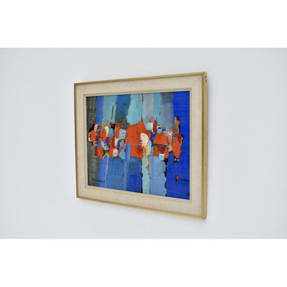 Image 1 of Peinture vintage de Kulo Green, Suède 1960