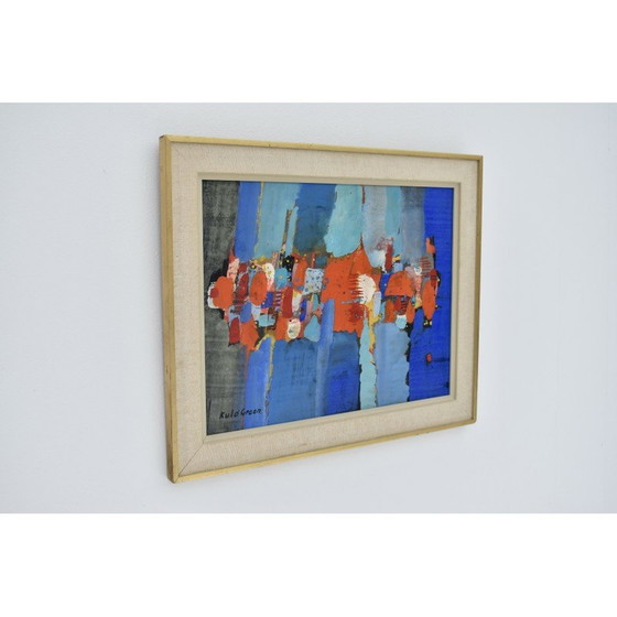 Image 1 of Peinture vintage de Kulo Green, Suède 1960