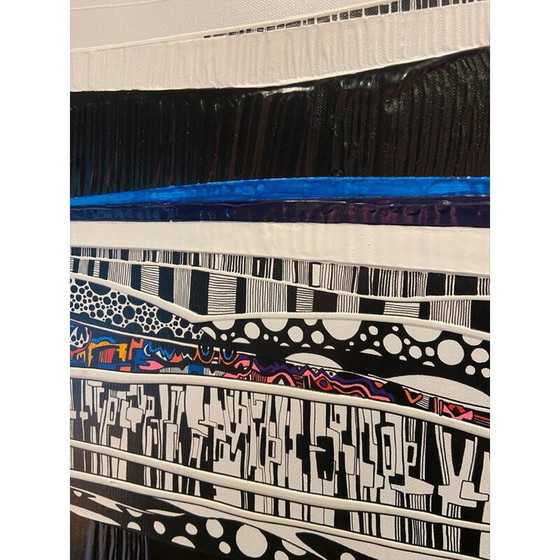 Image 1 of Acrylique sur toile vintage "AntartiKa" par Alain Carpentier