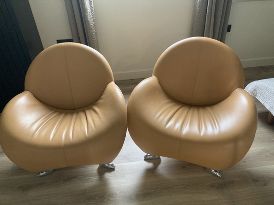 Image 1 of 2x Fauteuils Leolux Papagona