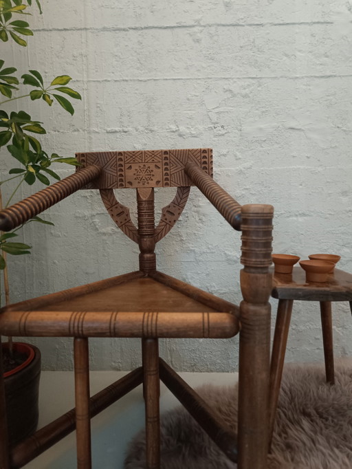 Chaise en bois de chêne suédois Arts&Crafts 1920/30'S