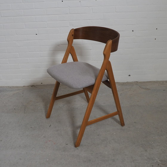 Image 1 of 4x chaises de salle à manger Henning Kjærnulf Modèle 71
