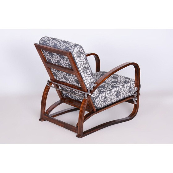 Image 1 of Fauteuil inclinable Vintage Art Deco par Jindřich Halabala pour Up Závody, Tchécoslovaquie 1920