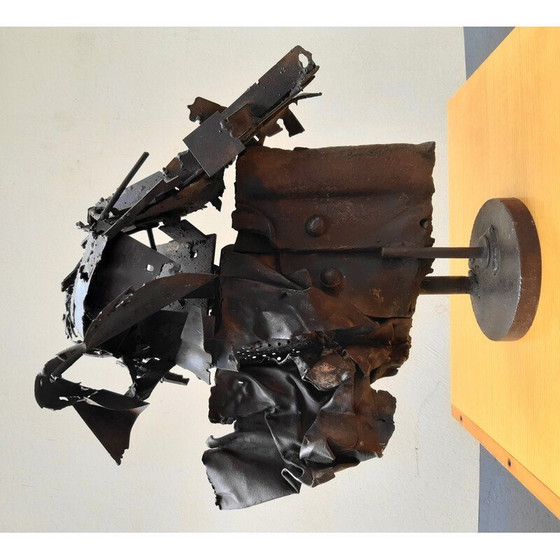 Image 1 of Sculpture vintage en métal de S. Contini, années 1980