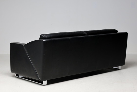 Image 1 of Rolf Benz Model 350 Canapé en cuir noir