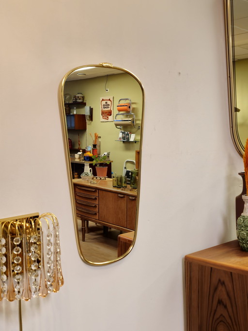 Miroir mural vintage Miroir laiton doré