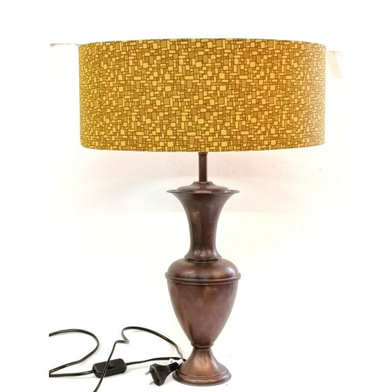 Image 1 of Paire de lampes vintage en cuivre patiné, 1970