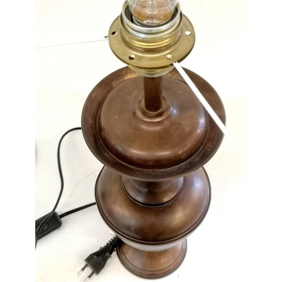 Image 1 of Paire de lampes vintage en cuivre patiné, 1970