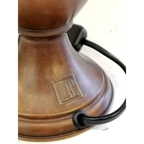 Image 1 of Paire de lampes vintage en cuivre patiné, 1970