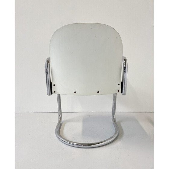 Image 1 of Chaises vintage en cuir "Dialogo" par Tobia et Afra Scarpa pour B and B, Italie