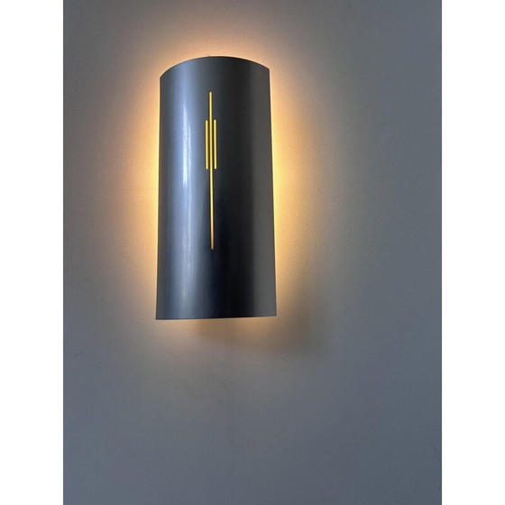 Image 1 of Paire d'appliques vintage en aluminium par Roland Jamois, France 1970