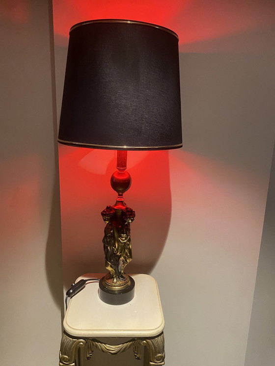 Image 1 of Lampe de table vintage Deknudt 1970