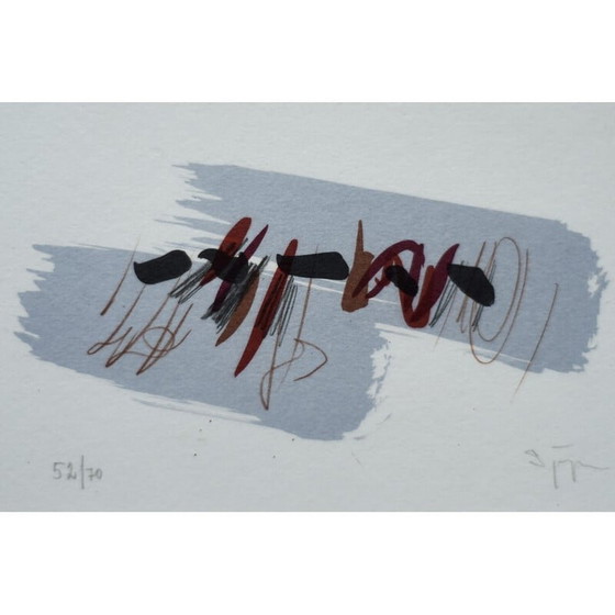 Image 1 of Lithographie vintage de Lars Sjögren, Suède 1970