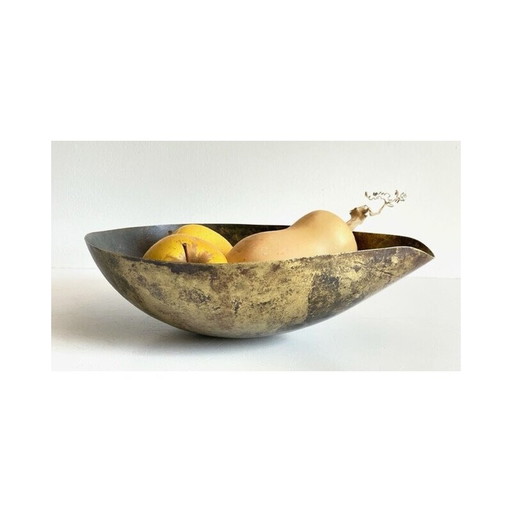 Coupe à fruits vintage en laiton